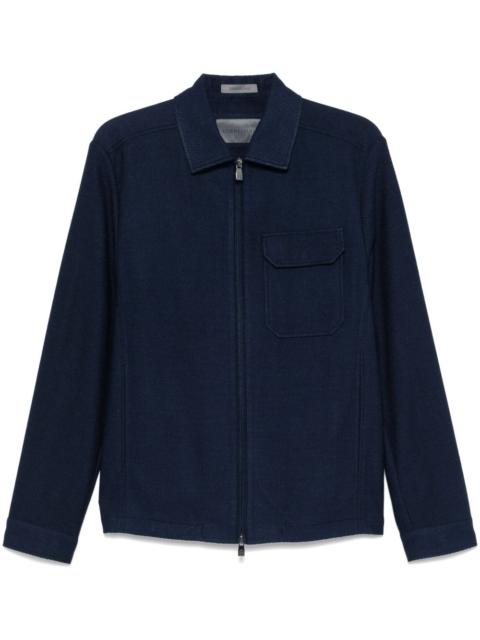 textured shirt jacket