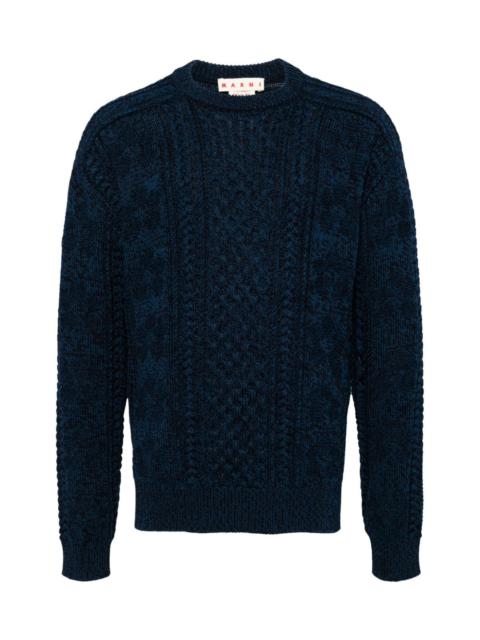 CABLE-KNIT COTTON JUMPER