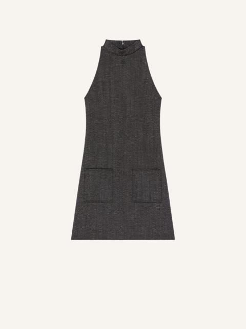 HERITAGE CAVIAR A-LINE DRESS