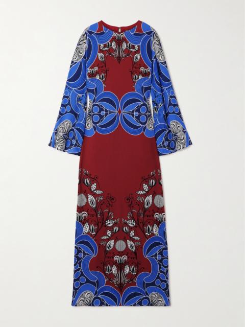 Capucine Printed Crepe Maxi Dress