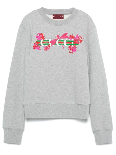 printed cotton sweatshirt