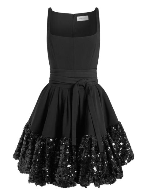 Drina sequin belted mini dress