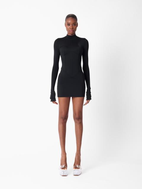 CAT CALL PADDED DRESS BLACK