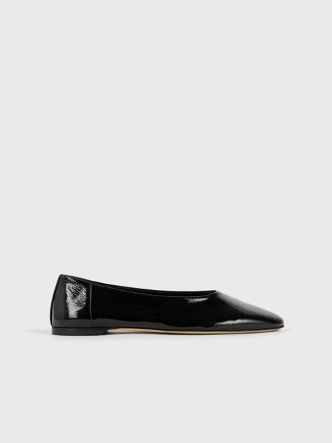Slip naplack ballerinas black