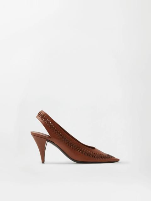 Vienna Leather Slingbacks 80 mm