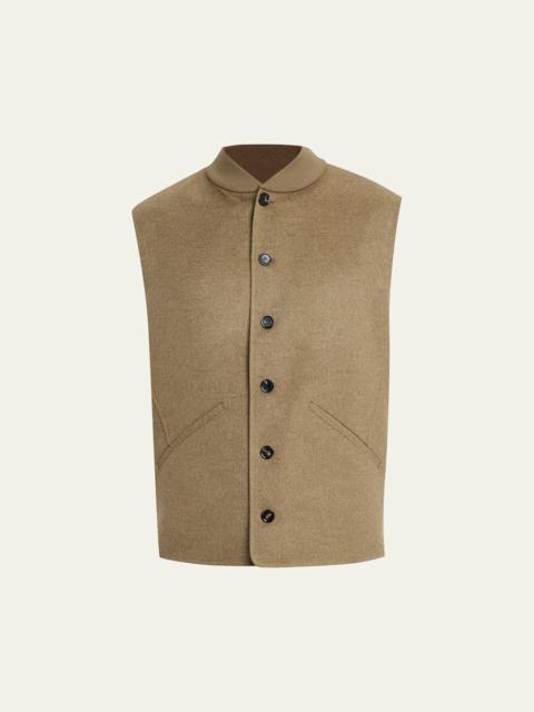 Men's Rik Double-Faced Cashmere Vest