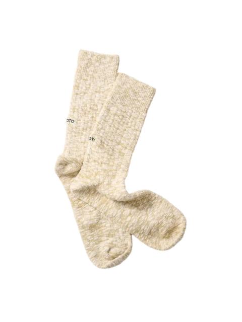 R1634 Organic Cotton Socks - Light Olive