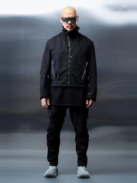 J125-KI Rips Moleskin Cotton Flight Jacket Black