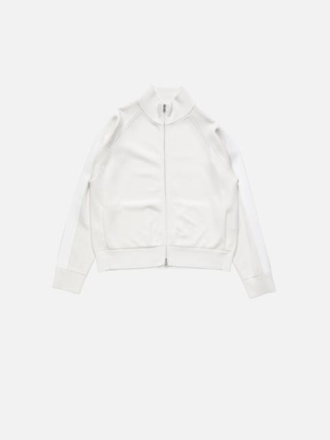 Logo zip cardigan - Cold white