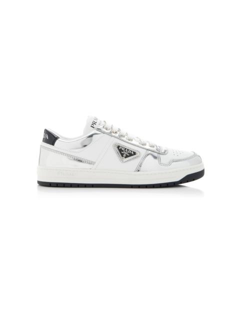 Cassetta Leather Sneakers silver
