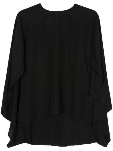 cape-inspired blouse