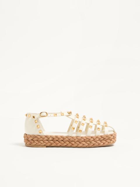 ROCKSTUD FISHERMEN CALFSKIN SANDAL 30MM