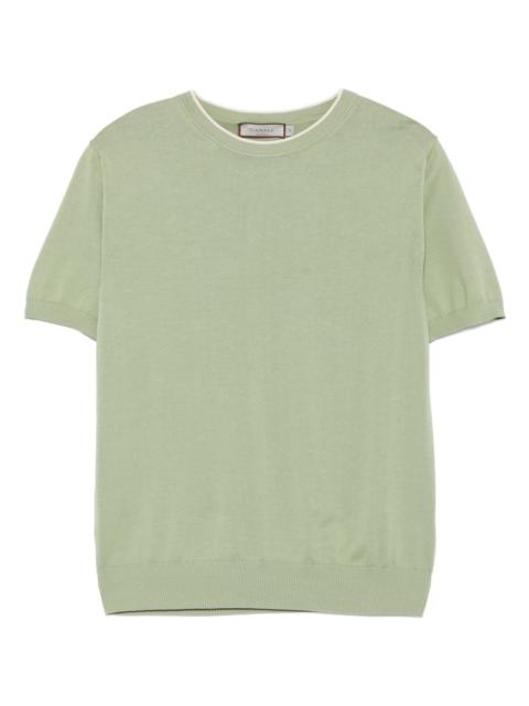 fine-knit T-shirt