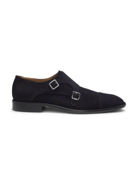 MONK SHOES IN SUEDE WITH DOUBLE STRAP