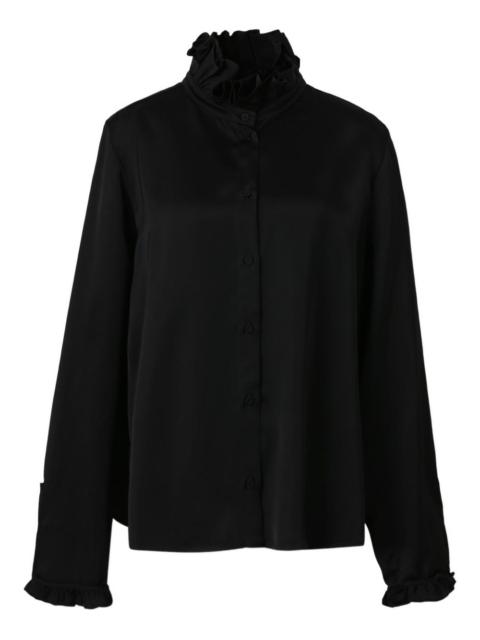 ruffled collar blouse