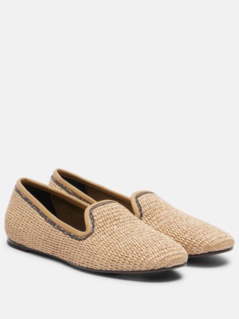 Monili raffia loafers