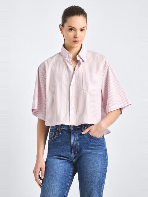 EMBER CROPPED BUTTON DOWN SHIRT