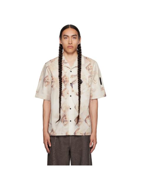 Orange Printed Shirt