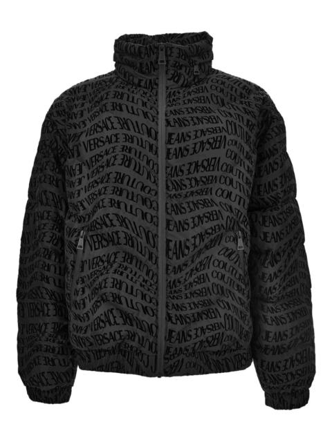logo-print puffer jacket