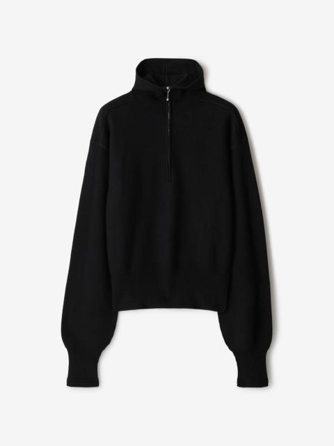 Wool Half-zip Hoodie