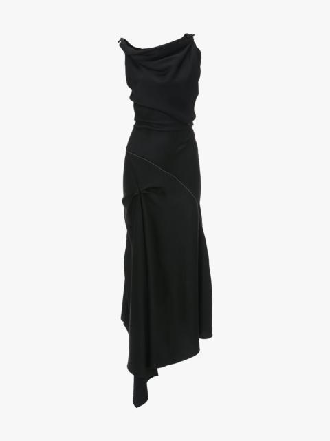 Posy Midi Dress In Black