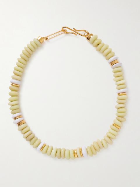 Laguna Gold-plated Beaded Necklace