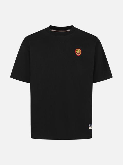 Daruma and Logo Embroidery Relax Fit T-shirt