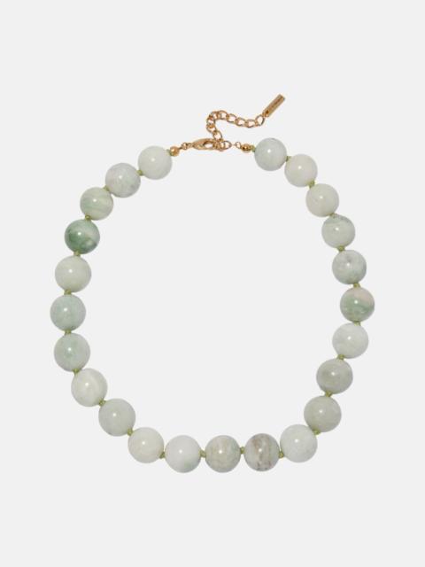 Louisa 18kt gold-plated embellished necklace