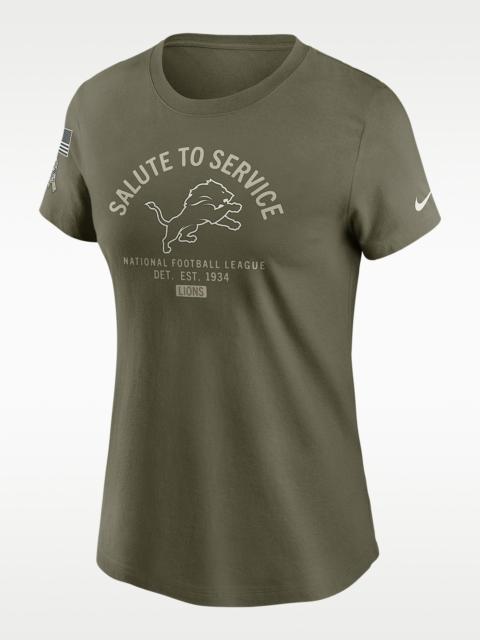 Detroit Lions Salute to Service Sideline Women's Nike NFL T-Shirt