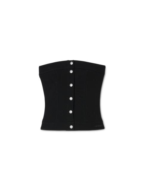 Black Jersey Corset Top