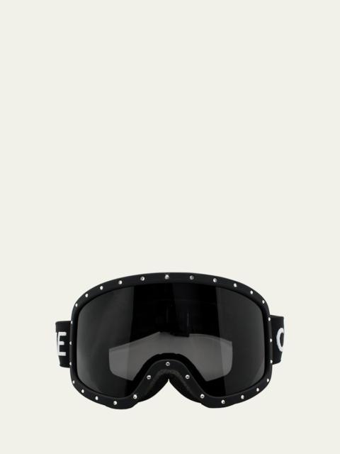 Men's Rhinestone Acetate Ski Goggles