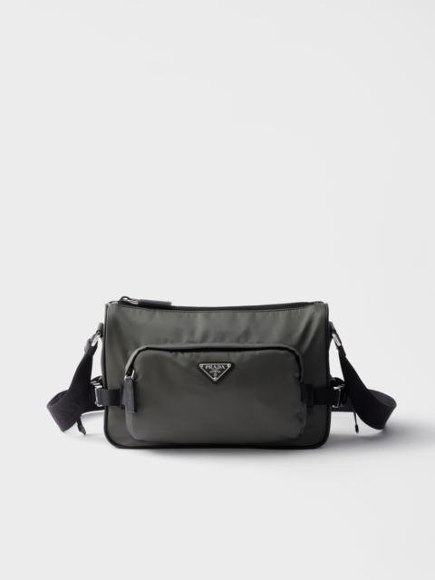 Medium Re-Nylon and Saffiano leather shoulder bag