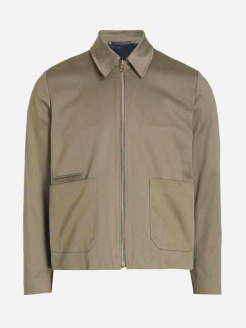 Taupe Stretch-Cotton Jacket