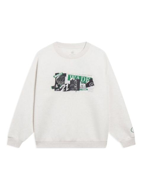 Li-Ning Way Of Wade Photo Graphic Sweatshirt 'Light Grey' AWDT147-10