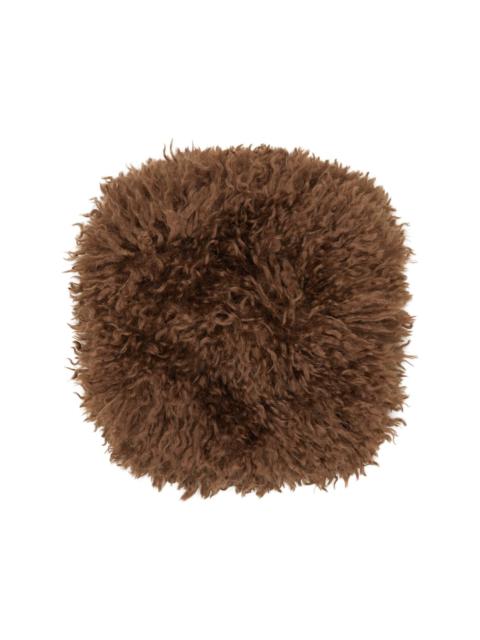 SSENSE Exclusive Brown Faux-Fur Muff Hand Warmer