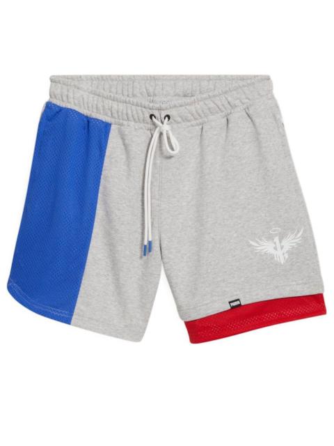 PUMA x MELO Ralph Shorts 'Grey Blue Red' 621707-01