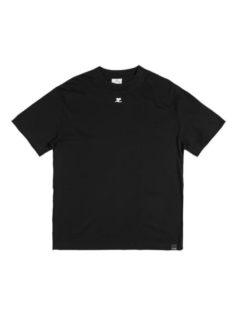 logo-embroidered T-shirt