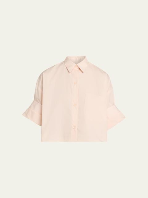 Next Ex Cropped Shirt in Superfine Cotton