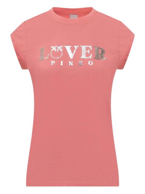 logo-embossed short-sleeve T-shirt