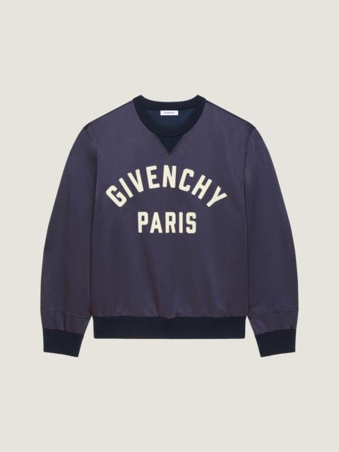 GIVENCHY PARIS SWEATSHIRT IN SATIN