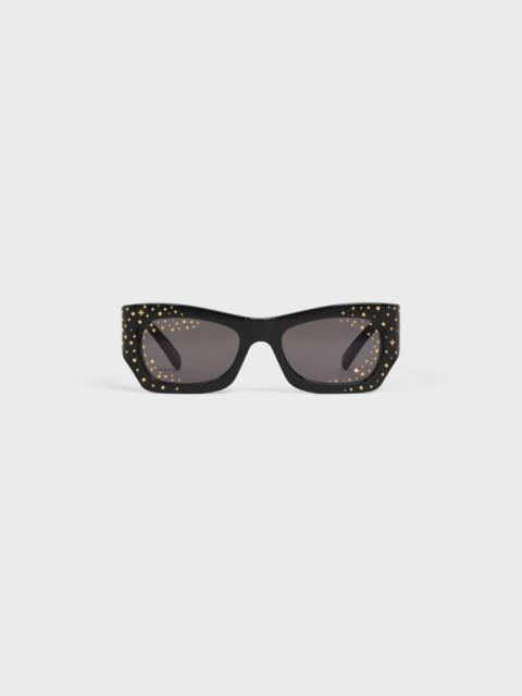 Graphic S333 sunglasses in Acetate with Crystals and Metal