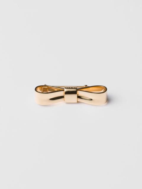 Small Eternal Gold Bow brooch - yellow gold