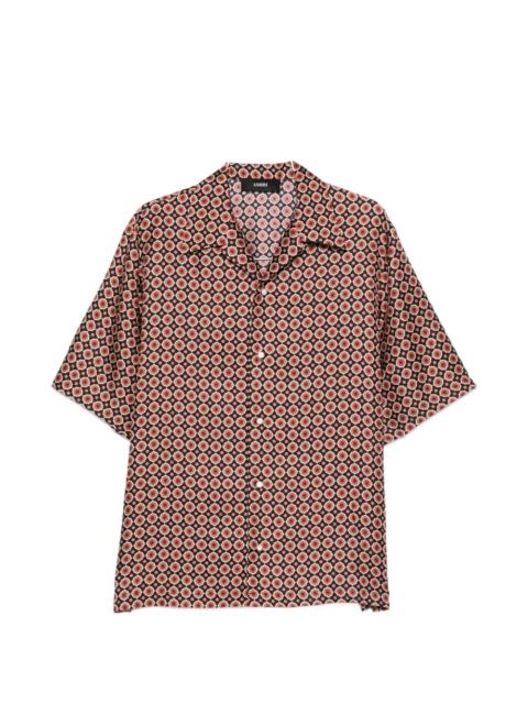 patterned short-sleeve shirt