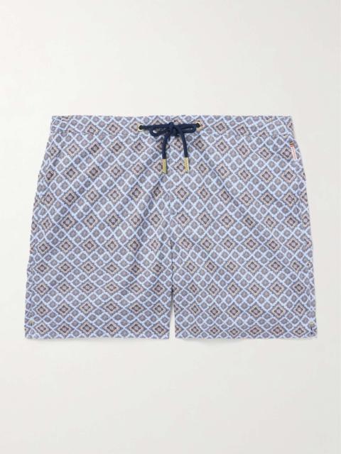 Bulldog Straight-Leg Mid-Length Printed Recycled Swim Shorts