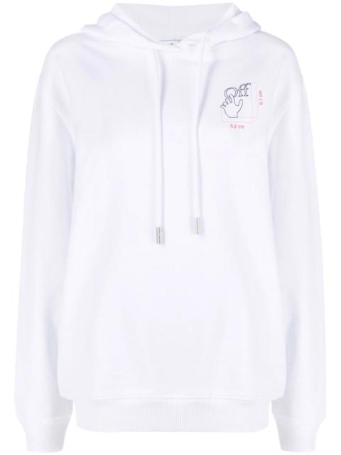 logo-print cotton hoodie