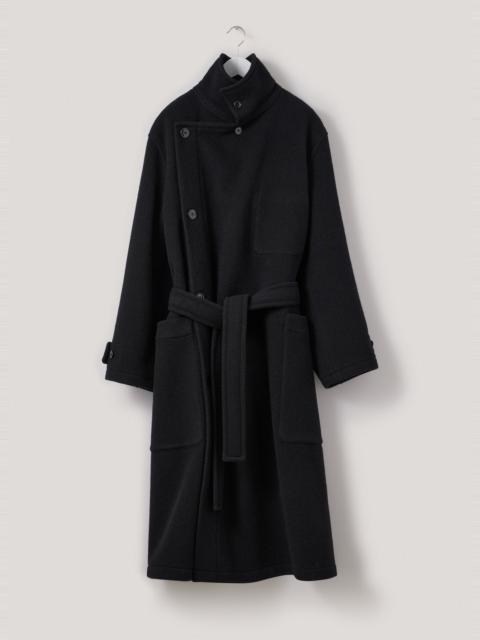 美品 LEMAIRE wrap coat black M Unisex Wool Wrap Coat — Black – La Garçonne