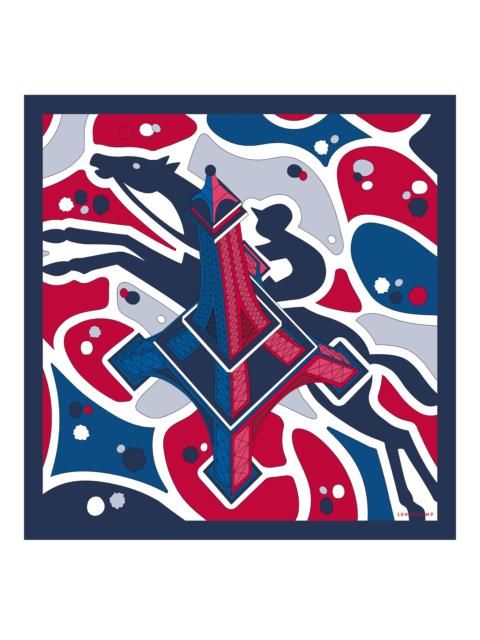 Equestrian Tower Silk scarf 70 Red - Silk