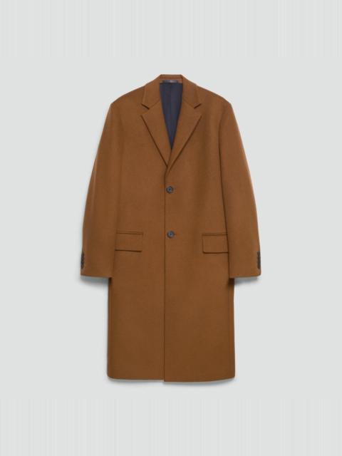 Two-Button Coat in Plush Melton