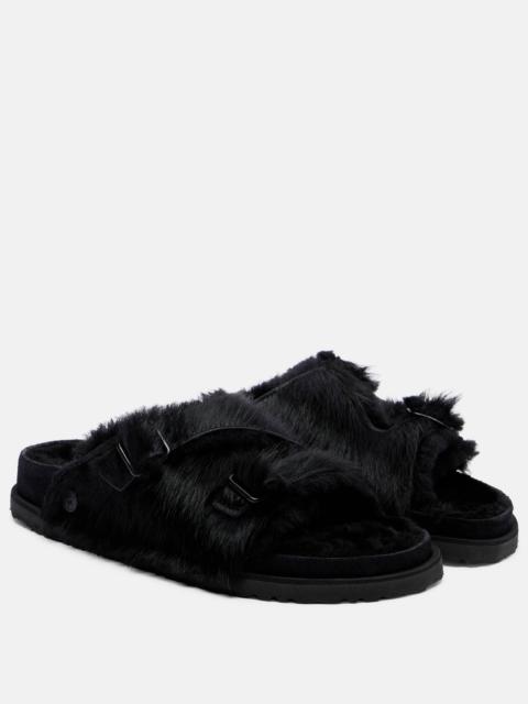 Zurich shearling slides