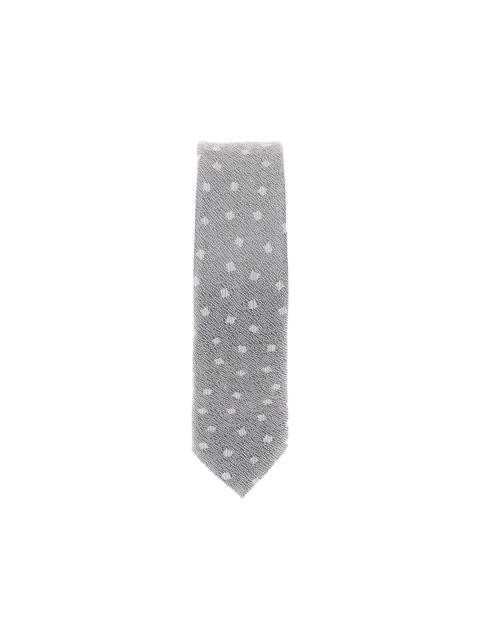 dot-pattern silk tie